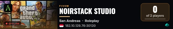 NOIRSTACK STUDIO live status badge