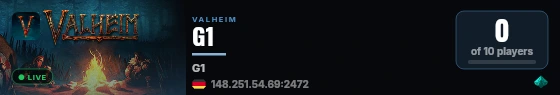 G1 live status badge