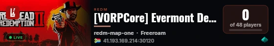 [VORPCore] Evermont Developme live status badge
