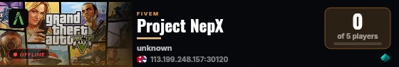 Project NepX live status badge