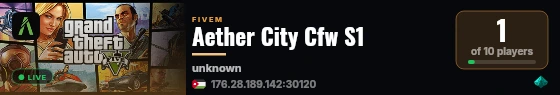 Aether City Cfw S1 live status badge