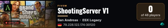 ShootingServer V1 live status badge