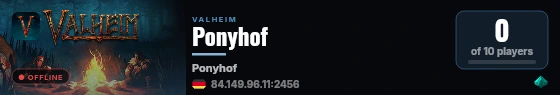 Ponyhof live status badge