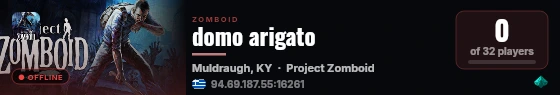 domo arigato live status badge