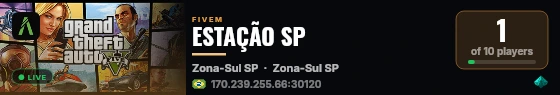 ESTAÇÃO SP live status badge