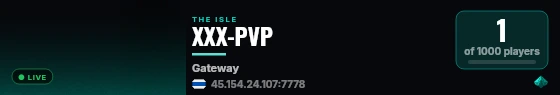 XXX-PVP live status badge