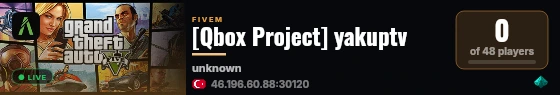 [Qbox Project] yakuptv live status badge