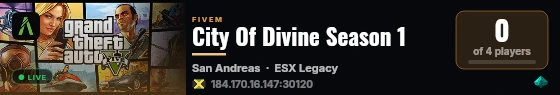City Of Divine Season 1 live status badge