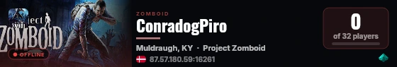 ConradogPiro live status badge
