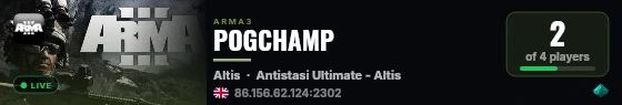 POGCHAMP live status badge