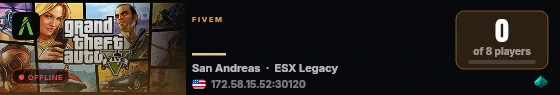   live status badge