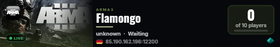 Flamongo live status badge