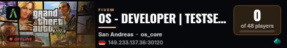 OS - DEVELOPER | TESTSERVER live status badge