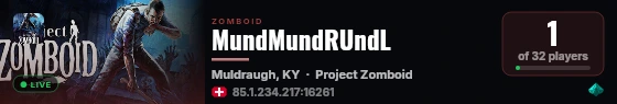 MundMundRUndL live status badge