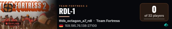 RDL-1 live status badge