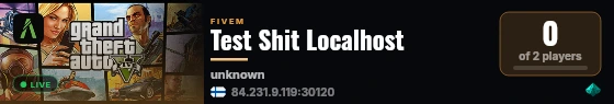 Test Shit Localhost live status badge