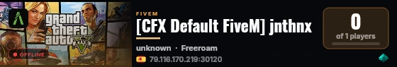 [CFX Default FiveM] jnthnx live status badge