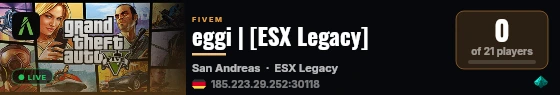 eggi | [ESX Legacy] live status badge