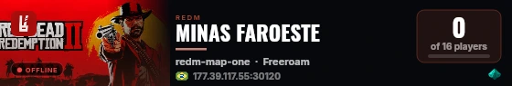 Projeto RDR2 live status badge