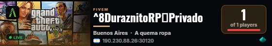 ^8DuraznitoRP🍑Privado live status badge