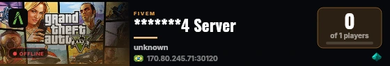 *******4 Server live status badge