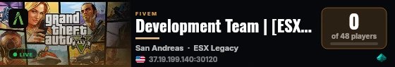 Development Team | [ESX Legacy] live status badge