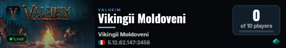 Vikingii Moldoveni live status badge