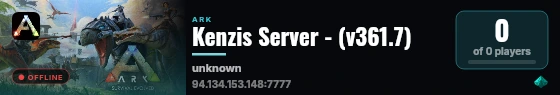 Kenzis Server - (v361.7) live status badge