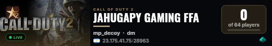 JAHUGAPY GAMING FFA live status badge