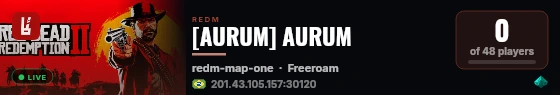 [AURUM] AURUM live status badge