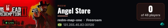 Angel Store live status badge