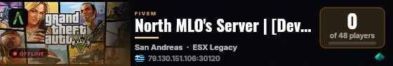 North MLO's Server | [Development Server] live status badge