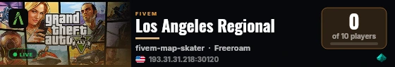 Los Angeles Regional live status badge