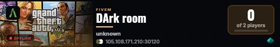 DArk room live status badge