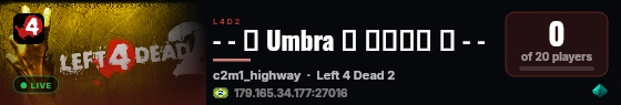 - - ▲ Umbra ☯ ℂᴏᴏᴘ ▲ - - live status badge