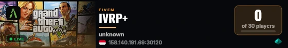 IVRP+ live status badge