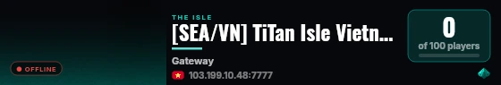 [SEA/VN] TiTan Isle Vietnam Premium | VOIP | Dino AI live status badge