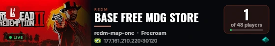BASE FREE MDG STORE live status badge