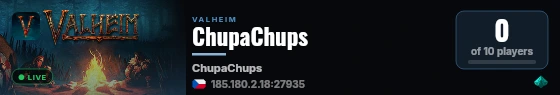 ChupaChups live status badge