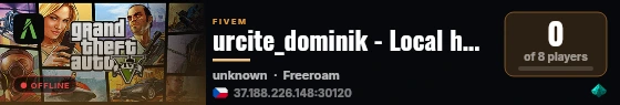 urcite_dominik - Local host live status badge