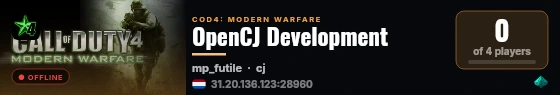 OpenCJ Development live status badge