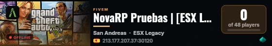 NovaRP Pruebas | [ESX Legacy] live status badge