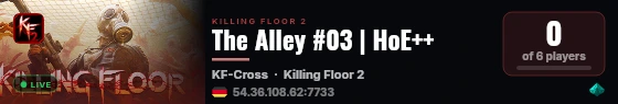 The Alley #03 | HoE++ live status badge