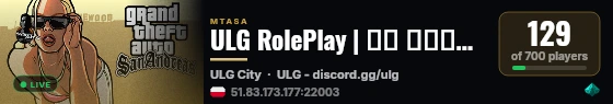 ULG RolePlay | رول بلاي يو ال جي حياة واقعية ولعب الادوار live status badge