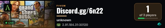Discord.gg/6n22 live status badge