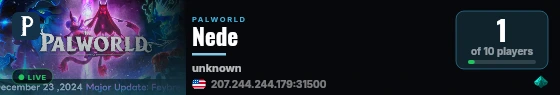 Nede live status badge
