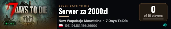 Serwer za 2000zl live status badge