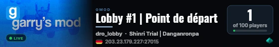 Lobby #1 | Point de départ live status badge
