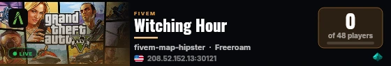 Witching Hour live status badge