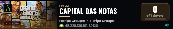 CAPITAL DAS NOTAS live status badge